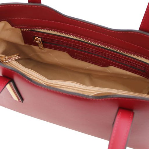 Olimpia - Leather tote - Small size